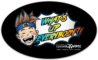 What's Up Everybody?! Sticker - Pitch Black Fight Shop