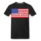 Upstate Karate Flag Red, White, & Blue T - Pitch Black Fight Shop