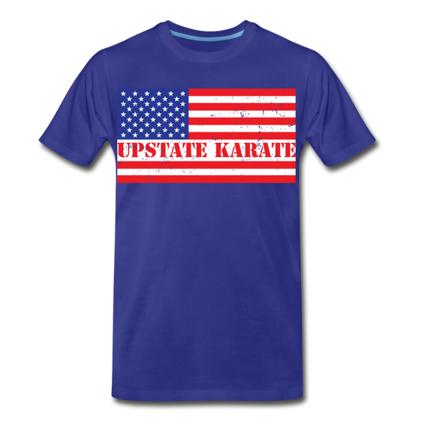 Upstate Karate Flag Red, White, & Blue T - Pitch Black Fight Shop