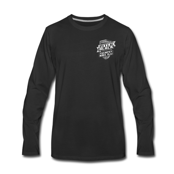 Pitch Black Shield Long Sleeve Shirt - Pitch Black Fight Shop