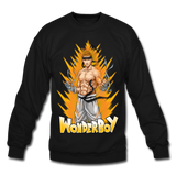 Wonderboy Powered Up Crewneck W/ PBFS Logo On Back - Pitch Black Fight Shop