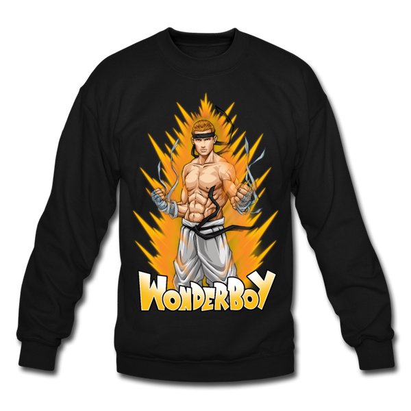 Wonderboy Powered Up Crewneck W/ PBFS Logo On Back - Pitch Black Fight Shop