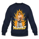 Wonderboy Powered Up Crewneck W/ PBFS Logo On Back - Pitch Black Fight Shop