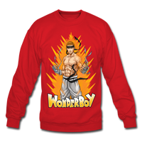 Wonderboy Powered Up Crewneck W/ PBFS Logo On Back - Pitch Black Fight Shop