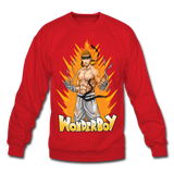 Wonderboy Powered Up Crewneck W/ PBFS Logo On Back - Pitch Black Fight Shop