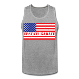Upstate Karate USA Flag Premium Tank - Pitch Black Fight Shop