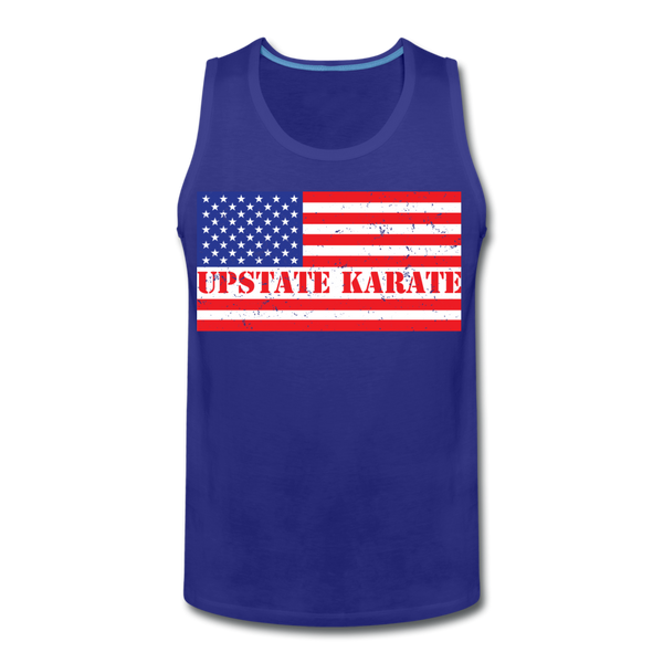 Upstate Karate USA Flag Premium Tank - Pitch Black Fight Shop