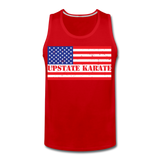 Upstate Karate USA Flag Premium Tank - Pitch Black Fight Shop