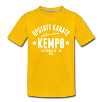 American Kempo Kids T - sun yellow