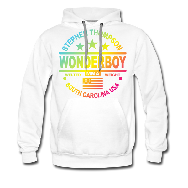 Wonderboy Color Fade Men’s Premium Hoodie - white