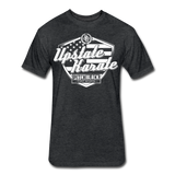 UK Stars & Stripes Shield T-Shirt by Next Level - heather black