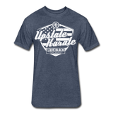 UK Stars & Stripes Shield T-Shirt by Next Level - heather navy