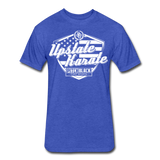 UK Stars & Stripes Shield T-Shirt by Next Level - heather royal