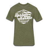 UK Stars & Stripes Shield T-Shirt by Next Level - heather military green