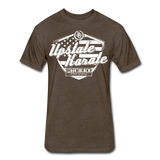 UK Stars & Stripes Shield T-Shirt by Next Level - heather espresso