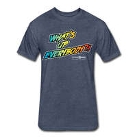 Wonderboy What’s Up Everybody?! Text Only T-Shirt by Next Level - heather navy