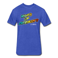 Wonderboy What’s Up Everybody?! Text Only T-Shirt by Next Level - heather royal