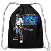 Video Game Ninja Drawstring Bag - black