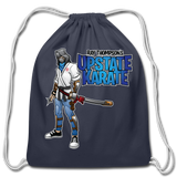 Video Game Ninja Drawstring Bag - navy