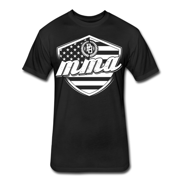 MMA Stars & Stripes T-Shirt by Next Level - black