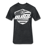 MMA Stars & Stripes T-Shirt by Next Level - heather black