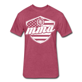 MMA Stars & Stripes T-Shirt by Next Level - heather burgundy