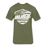 MMA Stars & Stripes T-Shirt by Next Level - heather military green