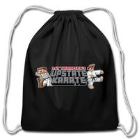 Cartoon Blox Upstate Karate Drawstring Bag - black