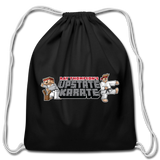 Cartoon Blox Upstate Karate Drawstring Bag - black