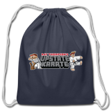 Cartoon Blox Upstate Karate Drawstring Bag - navy