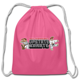 Cartoon Blox Upstate Karate Drawstring Bag - pink