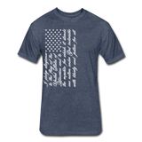 Pledge T-Shirt in White - heather navy