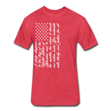 Pledge T-Shirt in White - heather red