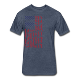 R,W, & B Pledge T - heather navy