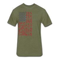 R,W, & B Pledge T - heather military green
