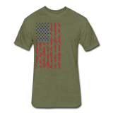 R,W, & B Pledge T - heather military green