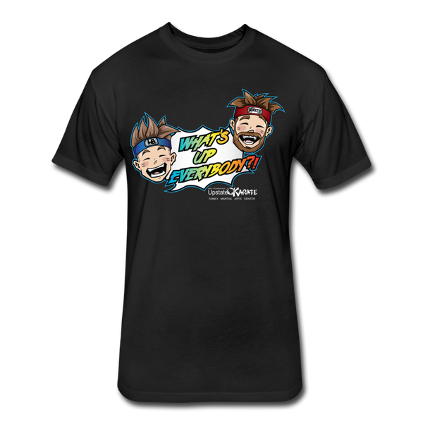 Wonderboy What’s Up Everybody?! T-Shirt by Next Level - black