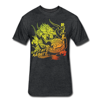 UK Colorful Dragon T-Shirt by Next Level - heather black