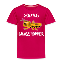 Young Grasshopper Toddler Premium T-Shirt - dark pink
