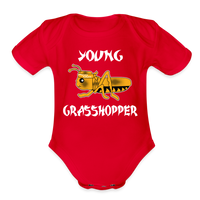 Organic Short Sleeve Baby Onesie - red