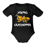 Organic Short Sleeve Baby Onesie - black